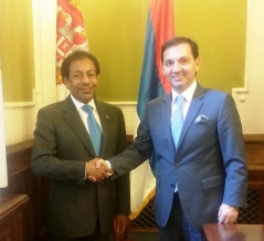 25. decembar 2015. Potpredsednik Narodne skupštine Vladimir Marinković sa ambasadorom Države Katar u Republici Srbiji